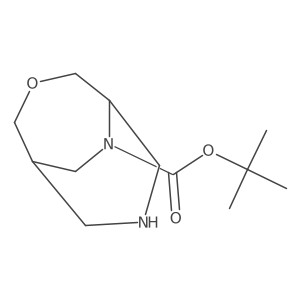 rac-tert-butyl (1R,5S)-3-oxa-7,9-diazabicyclo[3.3.2]decane-9-carboxylate Structure