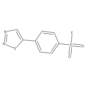 4-(1,2,3-Thiadiazol-5-yl)benzene-1-sulfonyl fluoride结构式