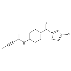 N-[1-(4-Chloro-1H-pyrrole-2-carbonyl)piperidin-4-yl]but-2-ynamide Structure