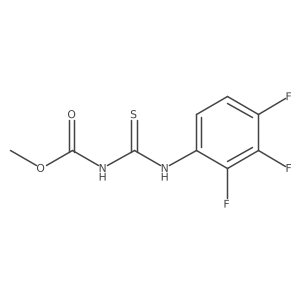 methyl N-[(2,3,4-trifluorophenyl)carbamothioyl]carbamate结构式