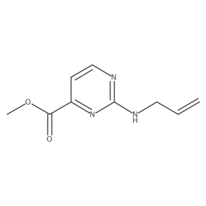 Methyl 2-[(prop-2-en-1-yl)amino]pyrimidine-4-carboxylate结构式