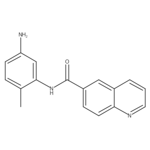 N-(5-amino-2-methylphenyl)quinoline-6-carboxamide结构式