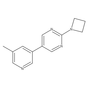 2-(Azetidin-1-yl)-5-(5-methylpyridin-3-yl)pyrimidine Structure