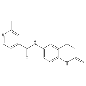 2-Methyl-N-(1,2,3,4-tetrahydro-2-oxo-6-quinolinyl)-4-pyridinecarboxamide Structure