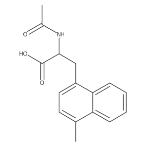 (2S)-2-acetamido-3-(4-methyl-1-naphthyl)propanoic acid结构式