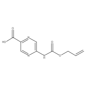 5-{[(Prop-2-en-1-yloxy)carbonyl]amino}pyrazine-2-carboxylic acid Structure