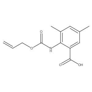 3,5-Dimethyl-2-{[(prop-2-en-1-yloxy)carbonyl]amino}benzoic acid结构式