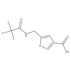 5-[[(2,2,2-trifluoroacetyl)amino]methyl]furan-3-carboxylic acid Structure