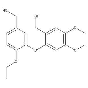 2-[2-Ethoxy-5-(hydroxymethyl)phenoxy]-4,5-dimethoxybenzenemethanol结构式