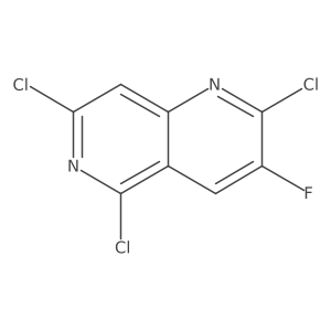 2,5,7-Trichloro-3-fluoro-1,6-naphthyridine Structure