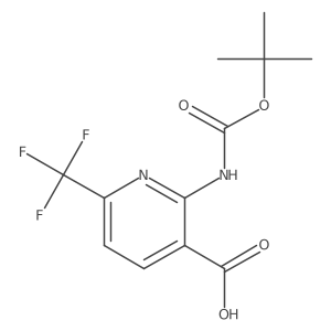 2-{[(Tert-butoxy)carbonyl]amino}-6-(trifluoromethyl)pyridine-3-carboxylic acid Structure