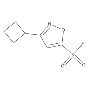 3-Cyclobutyl-1,2-oxazole-5-sulfonyl fluoride结构式