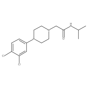 2-[4-(3,4-dichlorophenyl)piperazin-1-yl]-N-(propan-2-yl)acetamide结构式