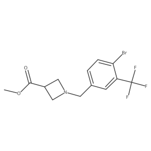 Methyl 1-(4-bromo-3-(trifluoromethyl)benzyl)azetidine-3-carboxylate Structure