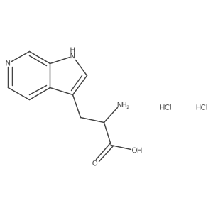 2-Amino-3-(1H-pyrrolo[2,3-c]pyridin-3-yl)propanoic acid dihydrochloride Structure