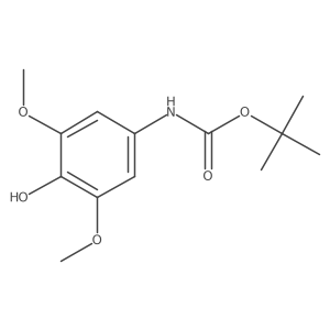 tert-butylN-(4-hydroxy-3,5-dimethoxyphenyl)carbamate结构式
