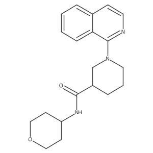 1-(isoquinolin-1-yl)-N-(oxan-4-yl)piperidine-3-carboxamide Structure