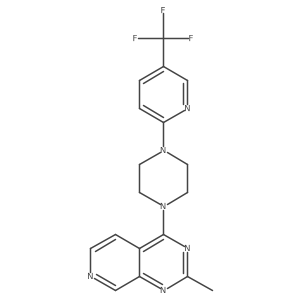 1-{2-Methylpyrido[3,4-d]pyrimidin-4-yl}-4-[5-(trifluoromethyl)pyridin-2-yl]piperazine结构式