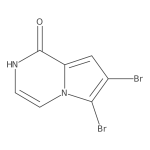 6,7-dibromo-1H,2H-pyrrolo[1,2-a]pyrazin-1-one Structure