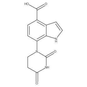 7-(2,4-dioxo-1,3-diazinan-1-yl)-1H-indole-4-carboxylic acid Structure