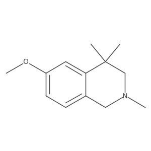 1,2,3,4-Tetrahydro-6-methoxy-2,4,4-trimethylisoquinoline结构式