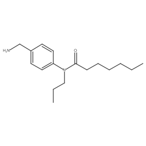 N-[4-(Aminomethyl)phenyl]-N-propylheptanamide Structure