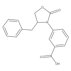 3-((R)-4-benzyl-2-oxooxazolidin-3-yl)benzoic acid结构式