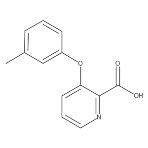 2-Pyridinecarboxylic acid,3-(3-methylphenoxy)- Structure