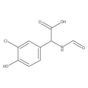 2-(3-Chloro-4-hydroxyphenyl)-2-formamidoacetic acid结构式