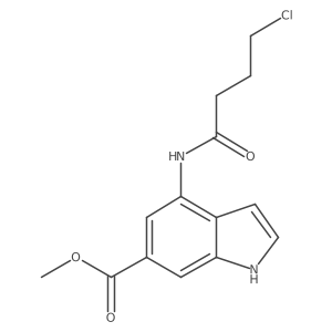 Methyl 4-(4-chlorobutanamido)-1H-indole-6-carboxylate Structure