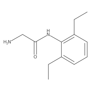 2-amino-N-(2,6-diethylphenyl)acetamide结构式