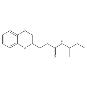 N-(sec-butyl)-3-(2,3-dihydro-1,4-benzodioxin-2-yl)propanamide Structure