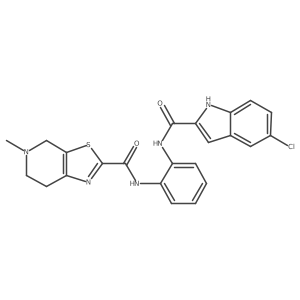 N-(2-{[(5-Chloro-1h-Indol-2-Yl)carbonyl]amino}phenyl)-5-Methyl-4,5,6,7-Tetrahydro[1,3]thiazolo[5,4-C]pyridine-2-Carboxamide Structure