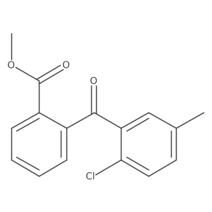 Methyl 2-(2-chloro-5-methylbenzoyl)benzoate结构式