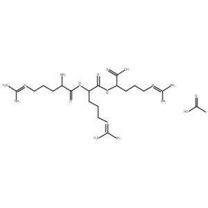 H-Arg-Arg-Arg-OH Acetate结构式