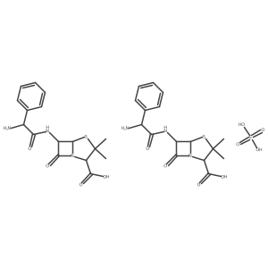 Ampicillin hemisulfate Structure