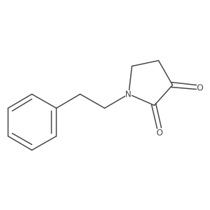 1-(2-Phenylethyl)-2,3-pyrrolidinedione结构式