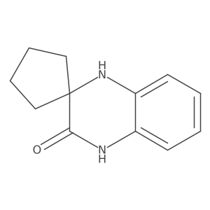 1',4'-dihydro-3'H-spiro[cyclopentane-1,2'-quinoxalin]-3'-one结构式