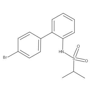 N-(4'-bromo-[1,1'-biphenyl]-2-yl)propane-2-sulfonamide结构式