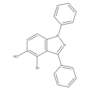 1h-Indazol-5-ol,4-bromo-1,3-diphenyl- Structure
