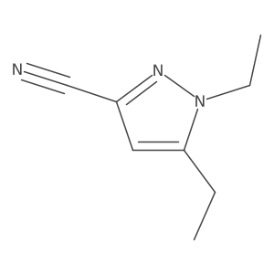 1,5-diethyl-1H-pyrazole-3-carbonitrile Structure