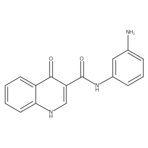 N-(3-aminophenyl)-4-oxo-1H-quinoline-3-carboxamide Structure