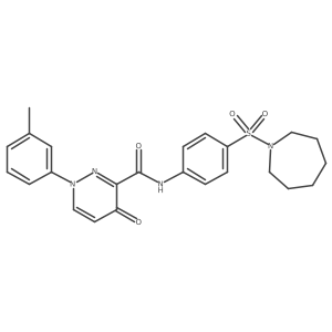 N-[4-(azepan-1-ylsulfonyl)phenyl]-1-(3-methylphenyl)-4-oxo-1,4-dihydropyridazine-3-carboxamide Structure