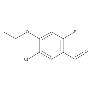 5-Chloro-4-ethoxy-2-fluorobenzaldehyde结构式