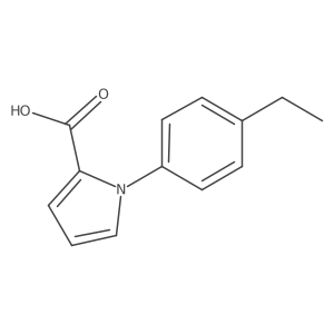 1-(4-ethylphenyl)-1H-pyrrole-2-carboxylic acid结构式