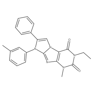 3-ethyl-1-methyl-7-phenyl-8-(m-tolyl)-1H-imidazo[2,1-f]purine-2,4(3H,8H)-dione Structure