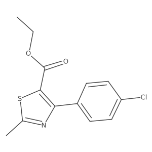 Ethyl 4-(4-chlorophenyl)-2-methylthiazole-5-carboxylate Structure