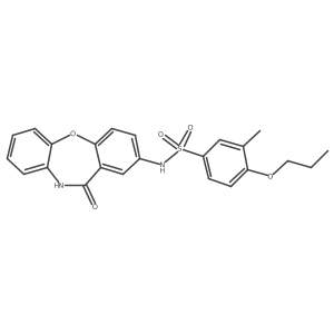 3-methyl-N-(11-oxo-10,11-dihydrodibenzo[b,f][1,4]oxazepin-2-yl)-4-propoxybenzenesulfonamide Structure