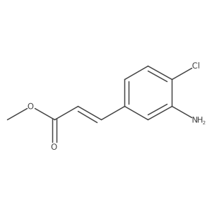 Methyl (2e)-3-(3-amino-4-chlorophenyl)prop-2-enoate结构式
