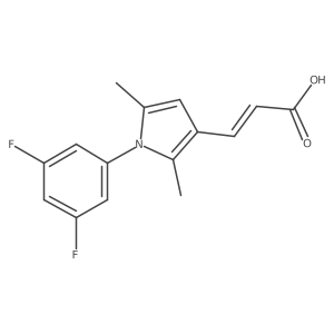 3-[1-(3,5-Difluorophenyl)-2,5-dimethyl-1H-pyrrol-3-yl]-2-propenoic acid Structure
